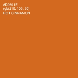#D2691E - Hot Cinnamon Color Image